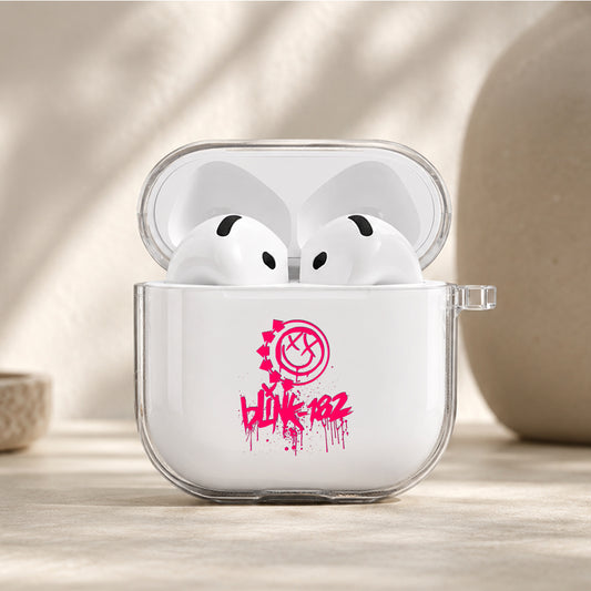 Blink-182 Iconic Protective Apple Airpods 4 Clear Case - Durable Clear Protection