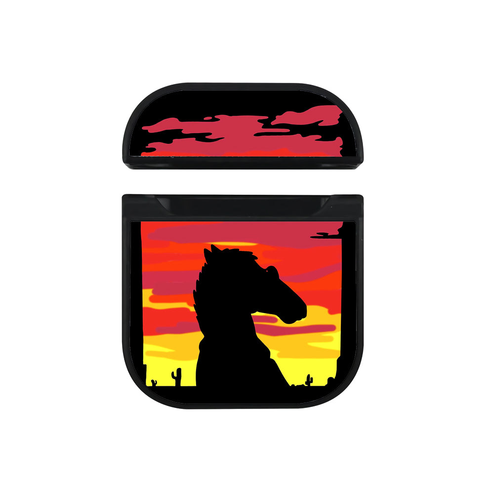 BoJack Horseman Silhouette Hard Plastic Case Cover For Apple Airpods