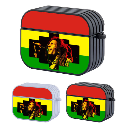 Bob Marley Reggae Rasta Hard Plastic Case Cover For Apple Airpods Pro