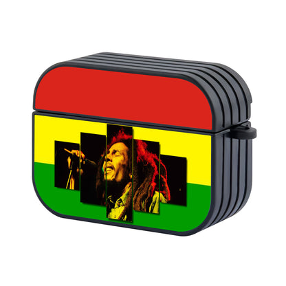 Bob Marley Reggae Rasta Hard Plastic Case Cover For Apple Airpods Pro