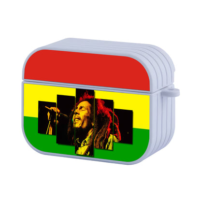 Bob Marley Reggae Rasta Hard Plastic Case Cover For Apple Airpods Pro