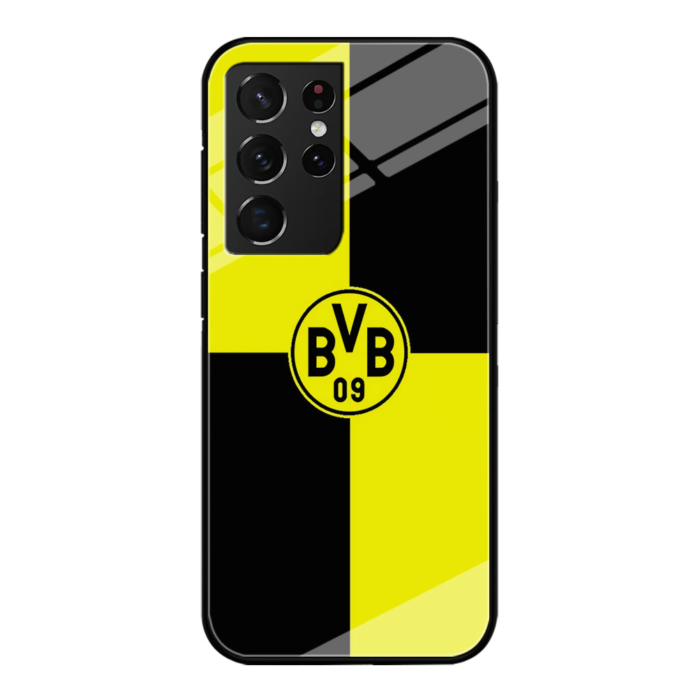Borussia Dortmund Logo Club Samsung Galaxy S21 Ultra Case-Phone Case-Tempered Glass Case-Altracase