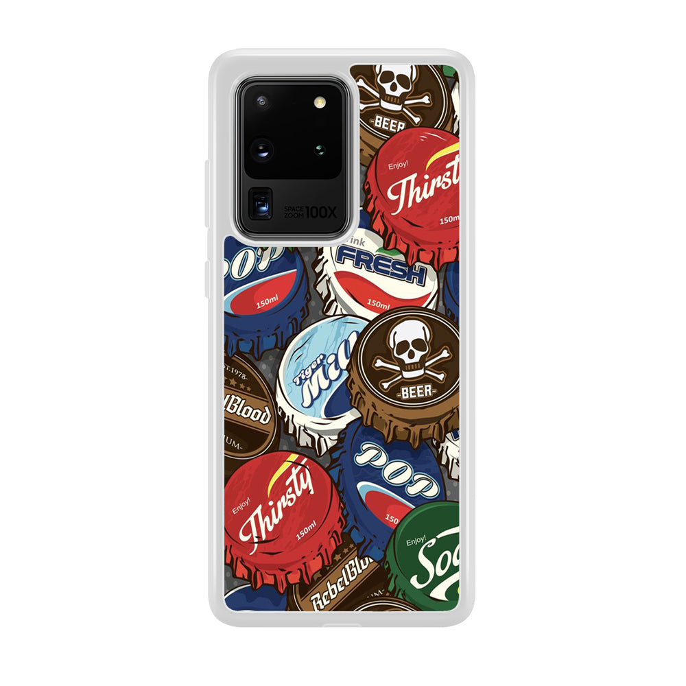 Bottle Cap Doodle Samsung Galaxy S20 Ultra Case