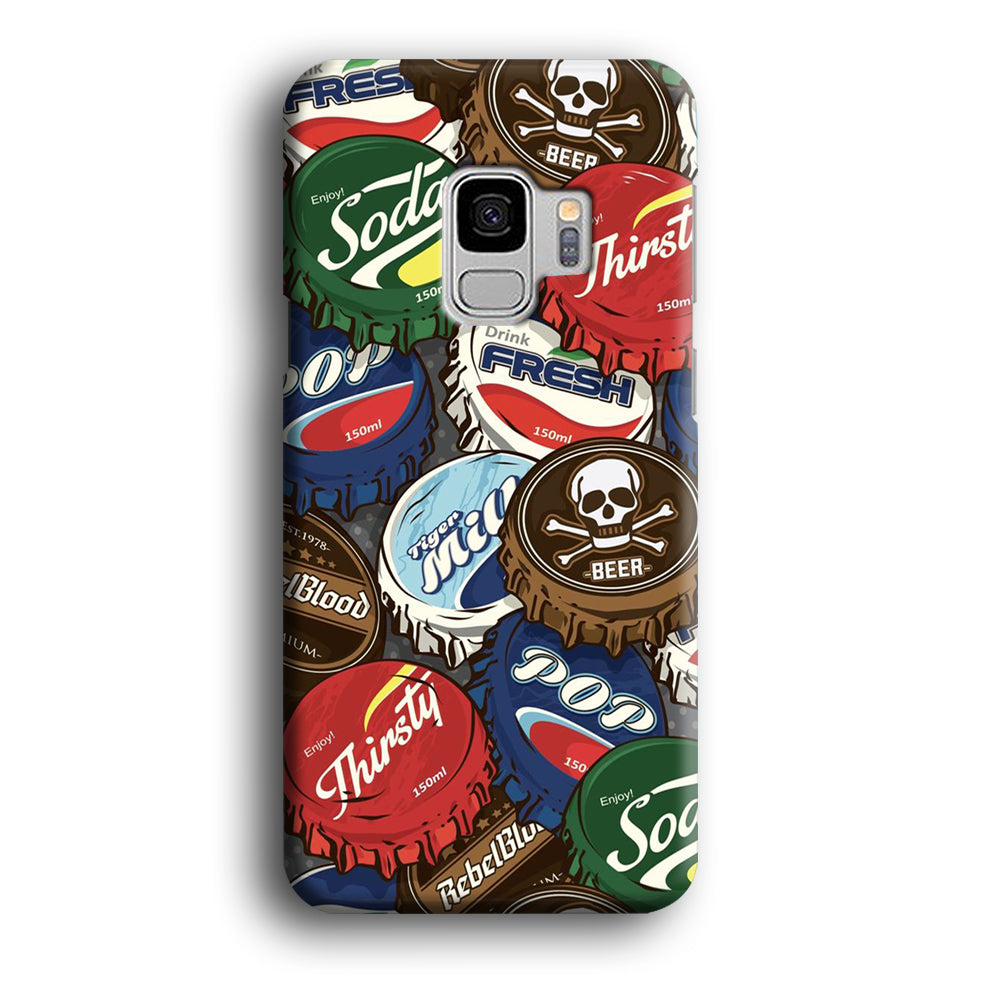 Bottle Cap Doodle Samsung Galaxy S9 Case