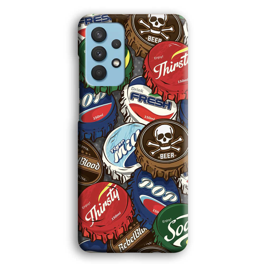 Bottle Cap Doodle Samsung Galaxy A32 Case