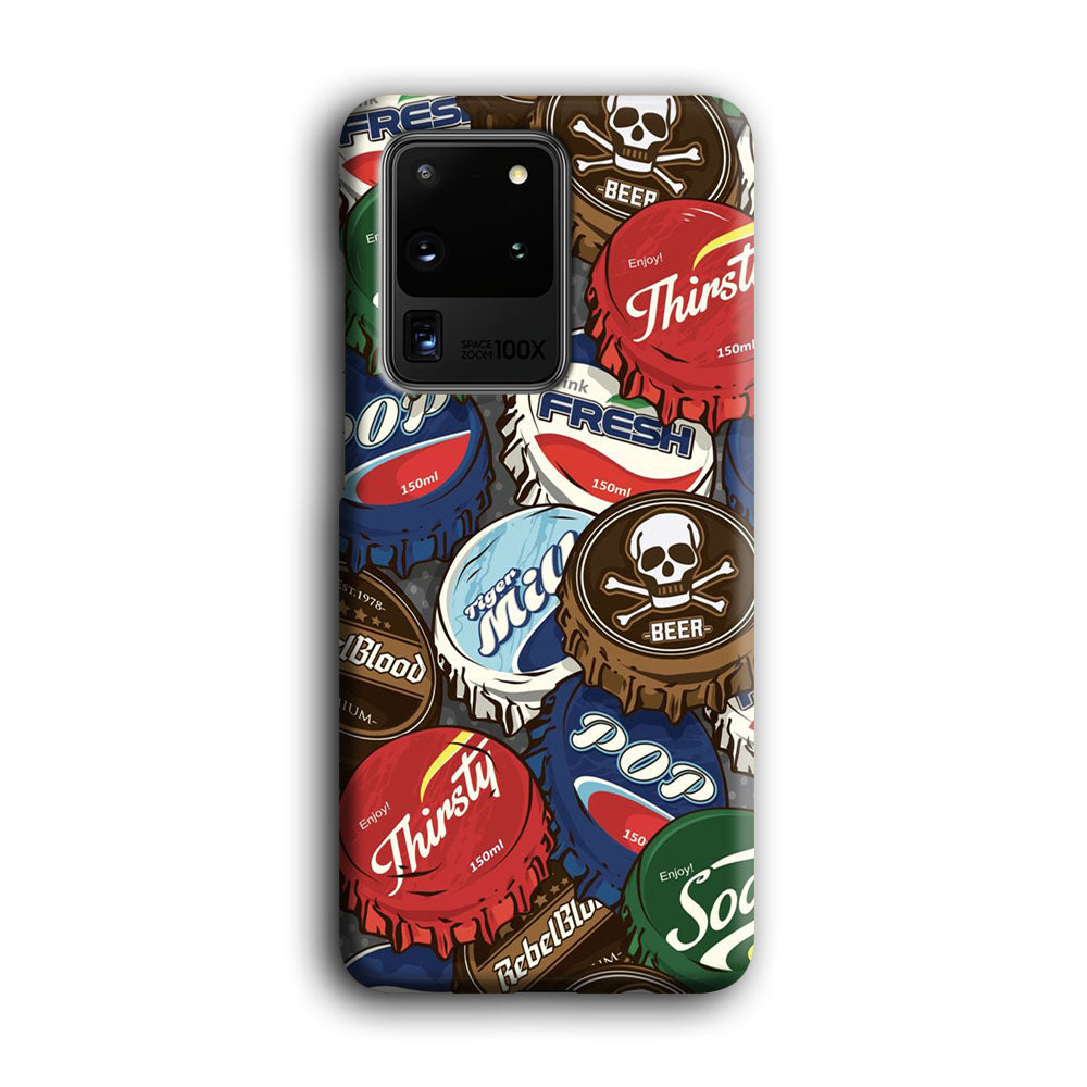 Bottle Cap Doodle Samsung Galaxy S20 Ultra Case