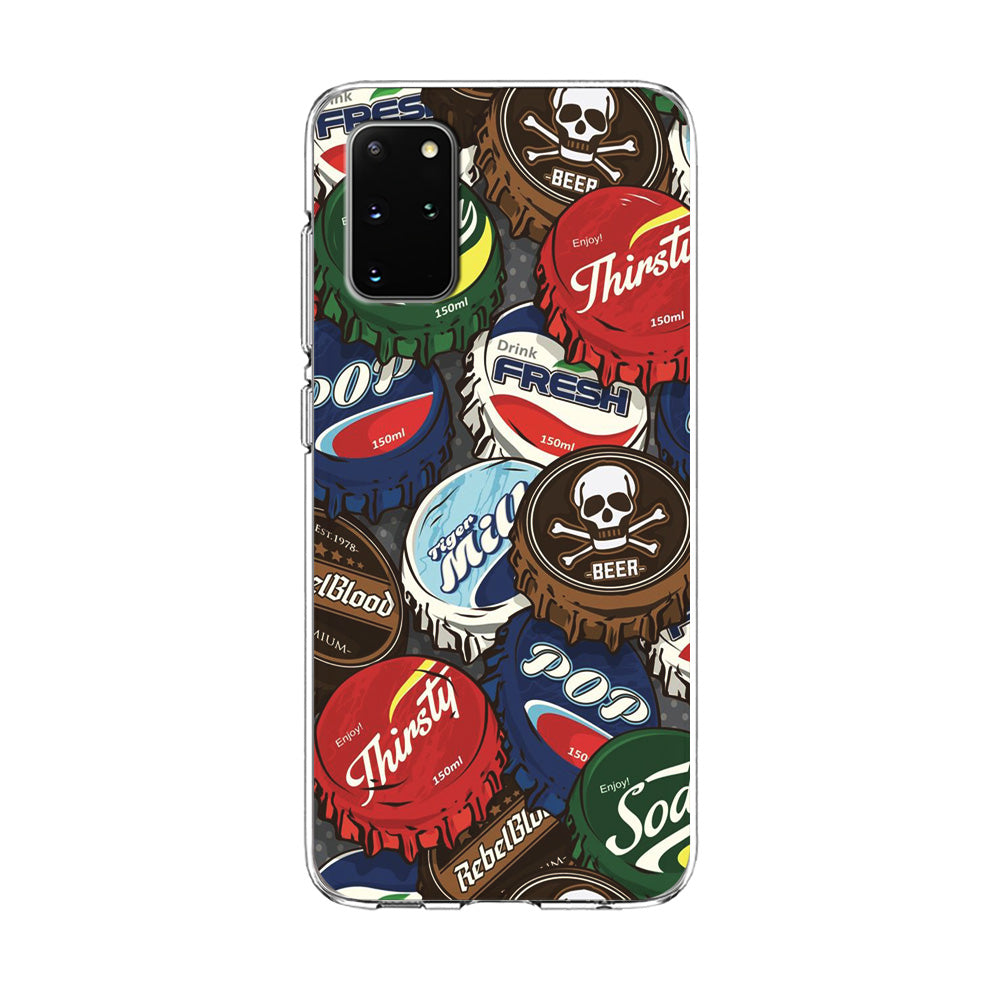 Bottle Cap Doodle Samsung Galaxy S20 Plus Case