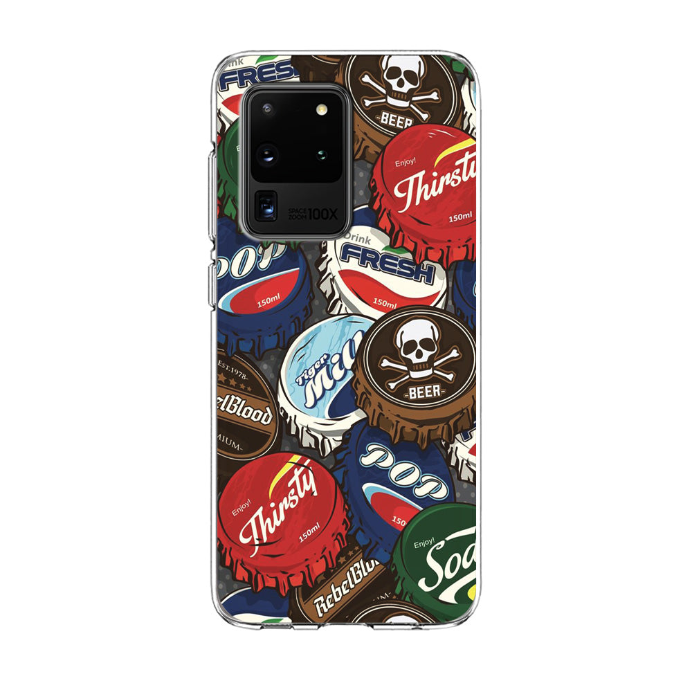 Bottle Cap Doodle Samsung Galaxy S20 Ultra Case