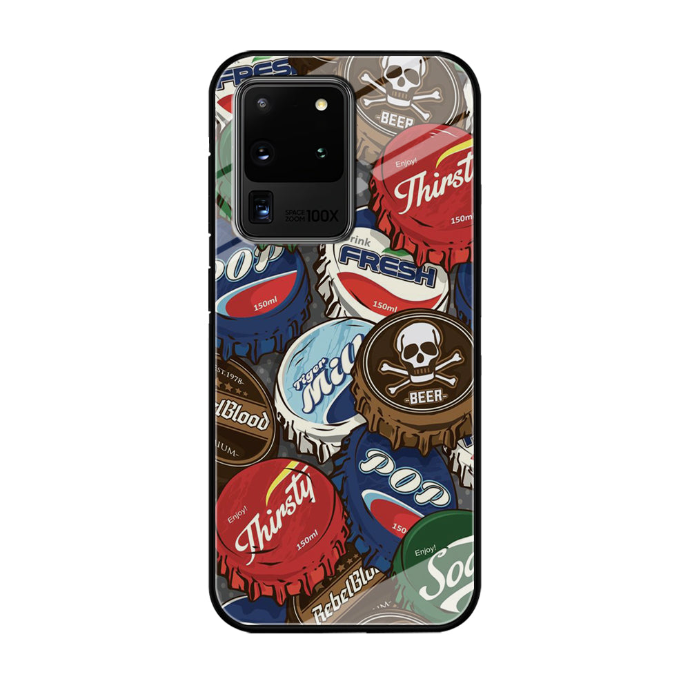 Bottle Cap Doodle Samsung Galaxy S20 Ultra Case