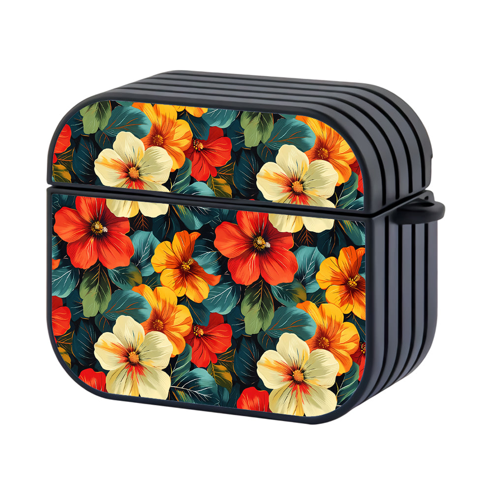 Bright Tropical Paradise Flowers Apple Airpods 3 Case - Altracase