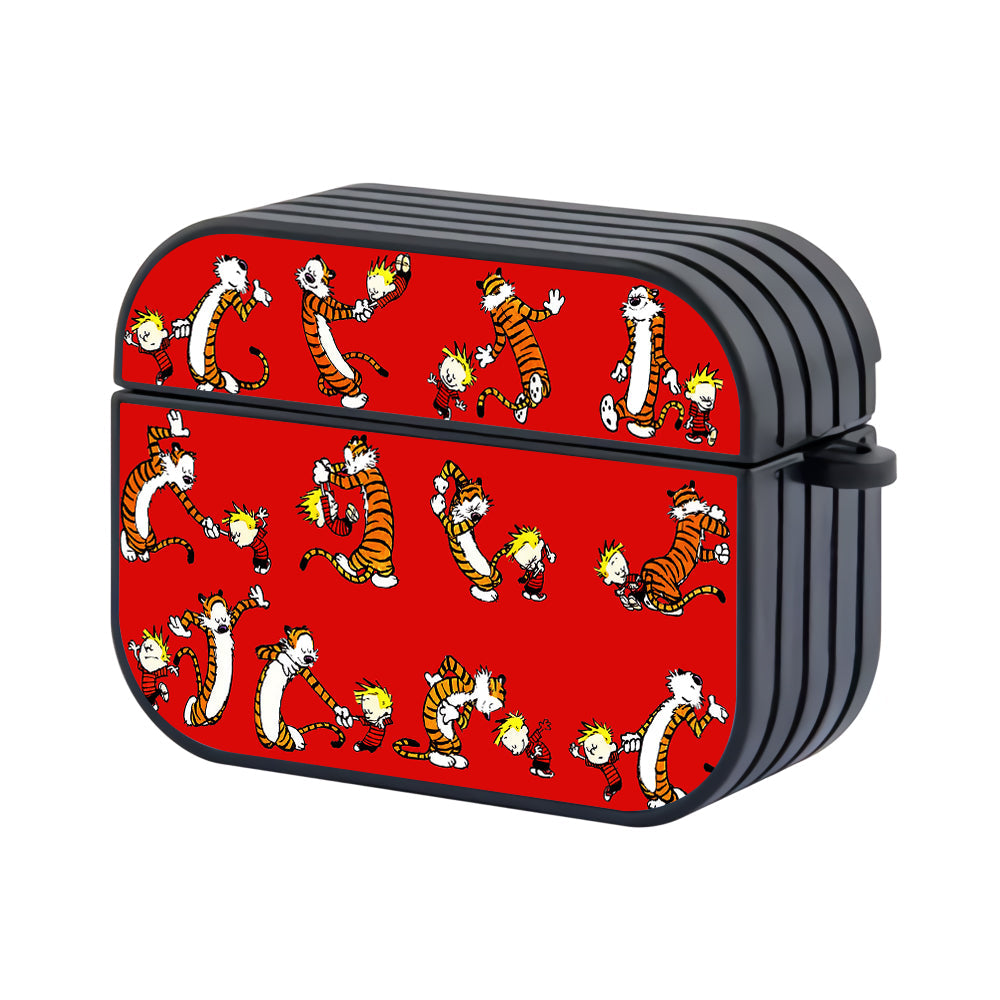 Calvin and Hobbes Dancing Apple Airpods Pro 2 Case-Airpods Pro 2 Case-Altracase