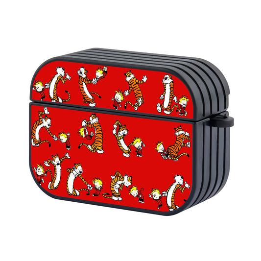Calvin and Hobbes Dancing Apple Airpods Pro 2 Case-Airpods Pro 2 Case-Altracase