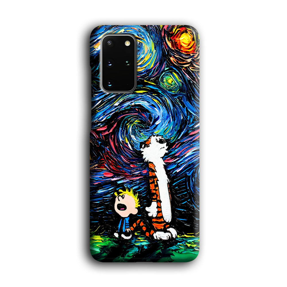 Calvin and Hobbes Starry Night Samsung Galaxy S20 Plus Case