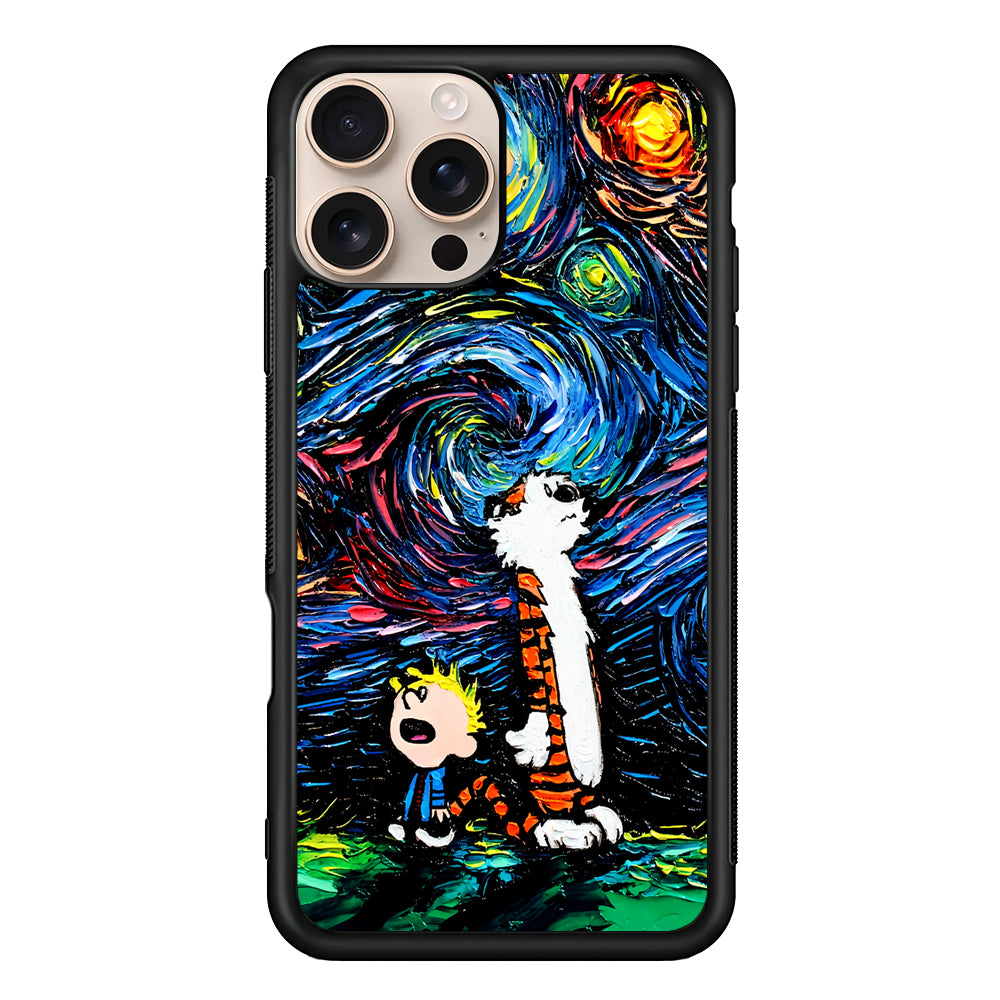 Calvin and Hobbes Starry Night iPhone 16 Pro Case - Altracase