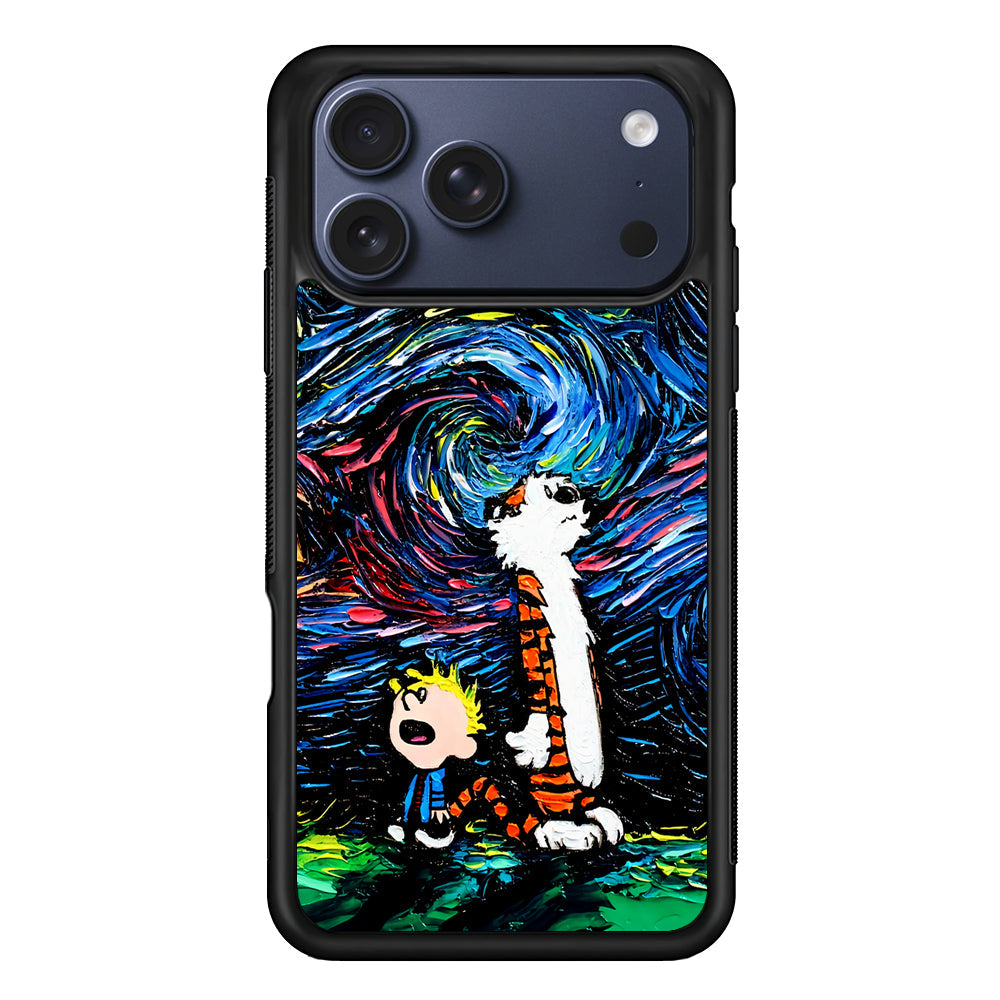 Calvin and Hobbes Starry Night iPhone 17 Pro Max Case - Altracase