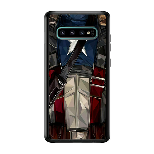 Captain America Costume Suit Samsung Galaxy S10 Case