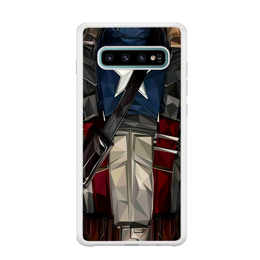 Captain America Costume Suit Samsung Galaxy S10 Case