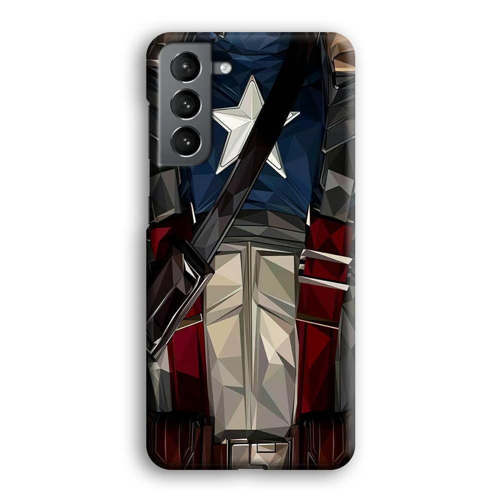 Captain America Costume Suit Samsung Galaxy S23 Plus Case