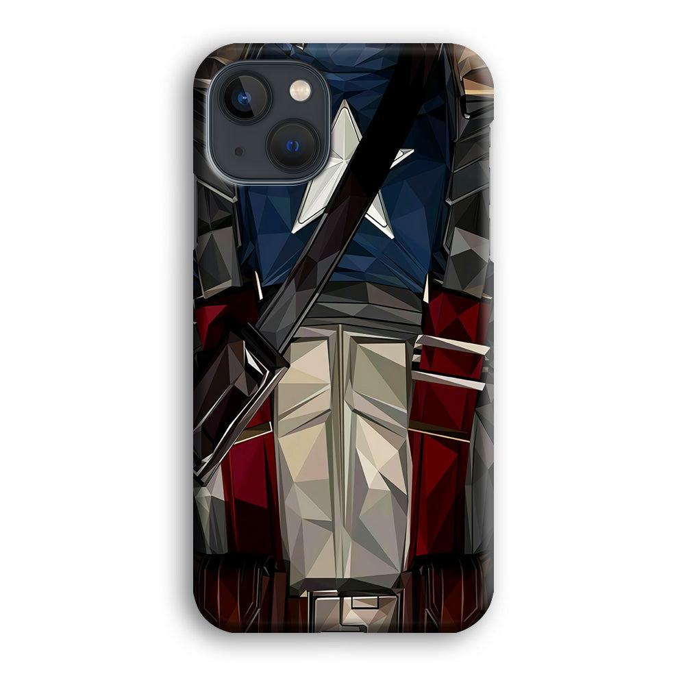 Captain America Costume Suit iPhone 14 Plus Case