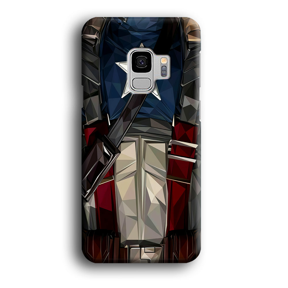 Captain America Costume Suit Samsung Galaxy S9 Case