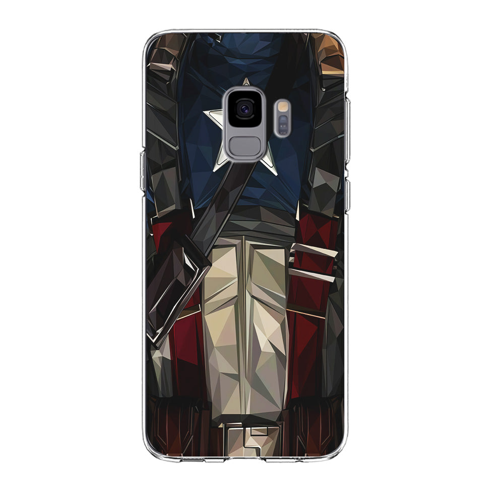 Captain America Costume Suit Samsung Galaxy S9 Case