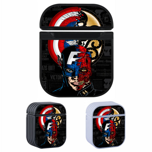 Captain America VS Red Skull Hard Plastic Case Cover For Apple Airpods