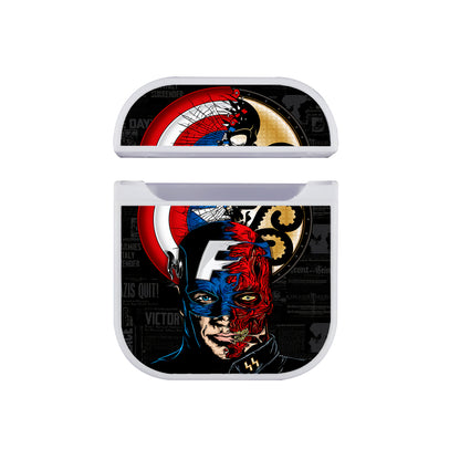Captain America VS Red Skull Hard Plastic Case Cover For Apple Airpods