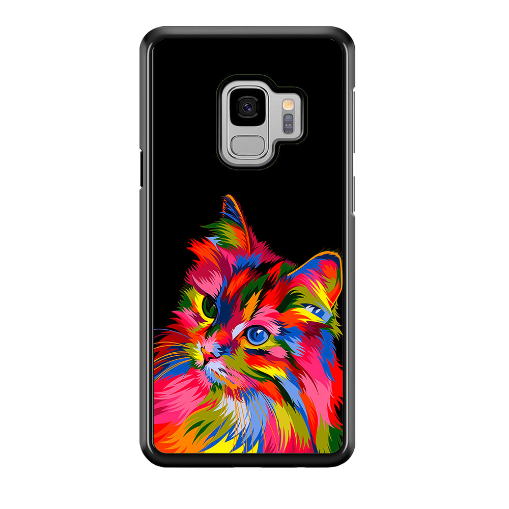 Cat Colorful Art Painting Samsung Galaxy S9 Case