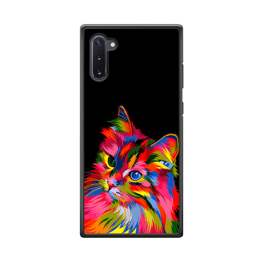 Cat Colorful Art Painting Samsung Galaxy Note 10 Case