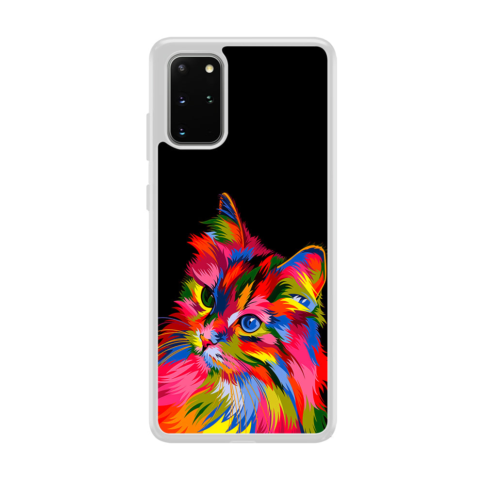 Cat Colorful Art Painting Samsung Galaxy S20 Plus Case