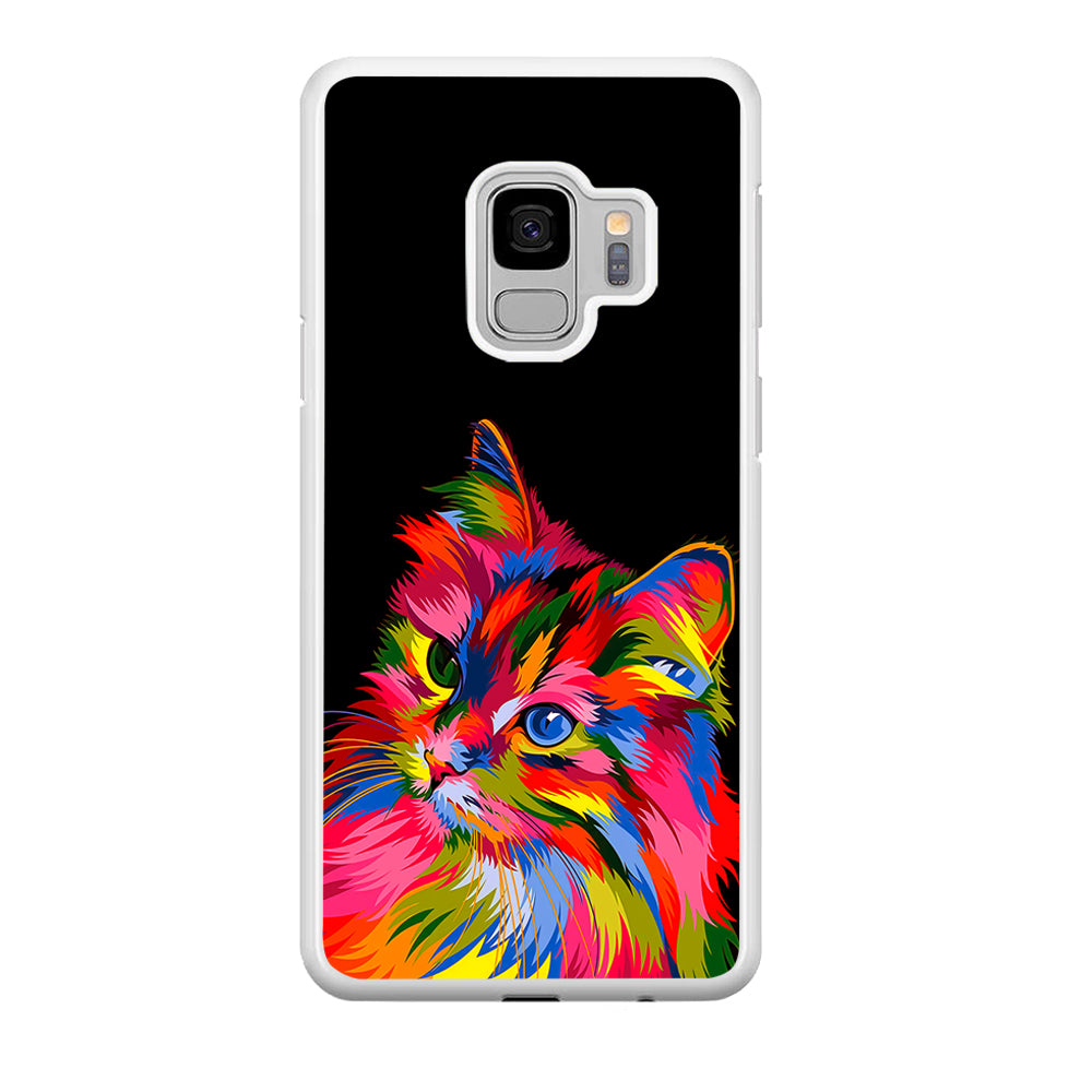 Cat Colorful Art Painting Samsung Galaxy S9 Case