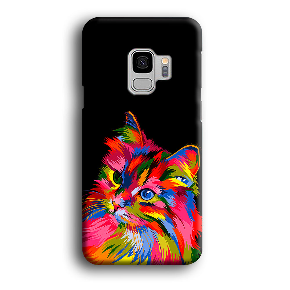 Cat Colorful Art Painting Samsung Galaxy S9 Case