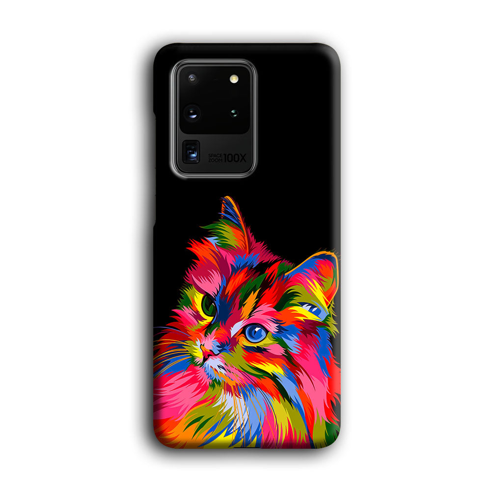 Cat Colorful Art Painting Samsung Galaxy S20 Ultra Case