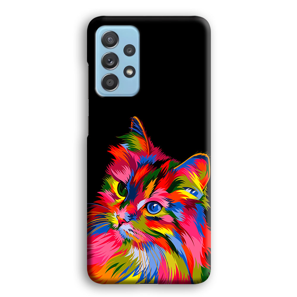 Cat Colorful Art Painting Samsung Galaxy A52 Case