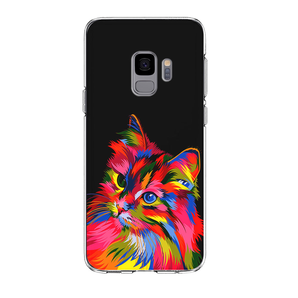 Cat Colorful Art Painting Samsung Galaxy S9 Case