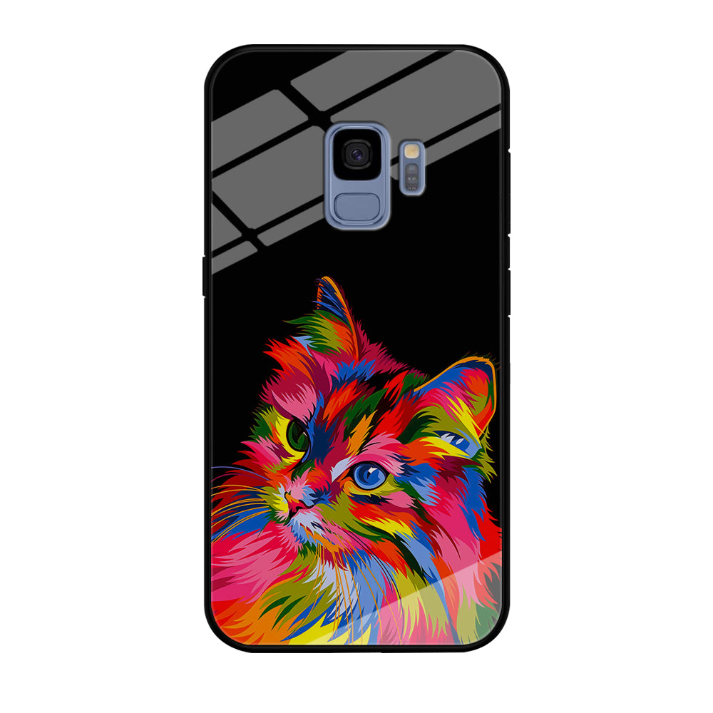 Cat Colorful Art Painting Samsung Galaxy S9 Case