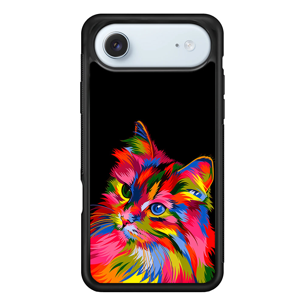 Cat Colorful Art Painting iPhone 17 Air Case - Altracase