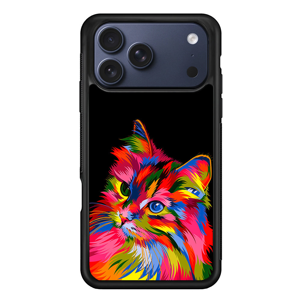 Cat Colorful Art Painting iPhone 17 Pro Max Case - Altracase