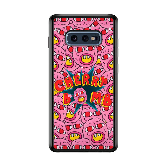 Cherry Bomb Face Sticker Samsung Galaxy S10E Case