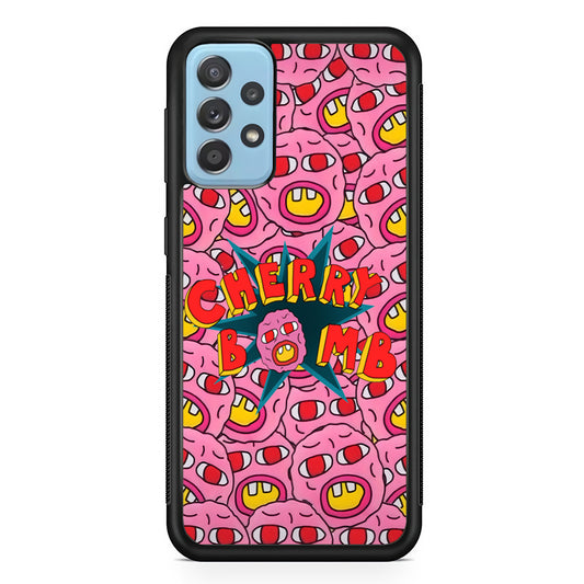 Cherry Bomb Face Sticker Samsung Galaxy A72 Case