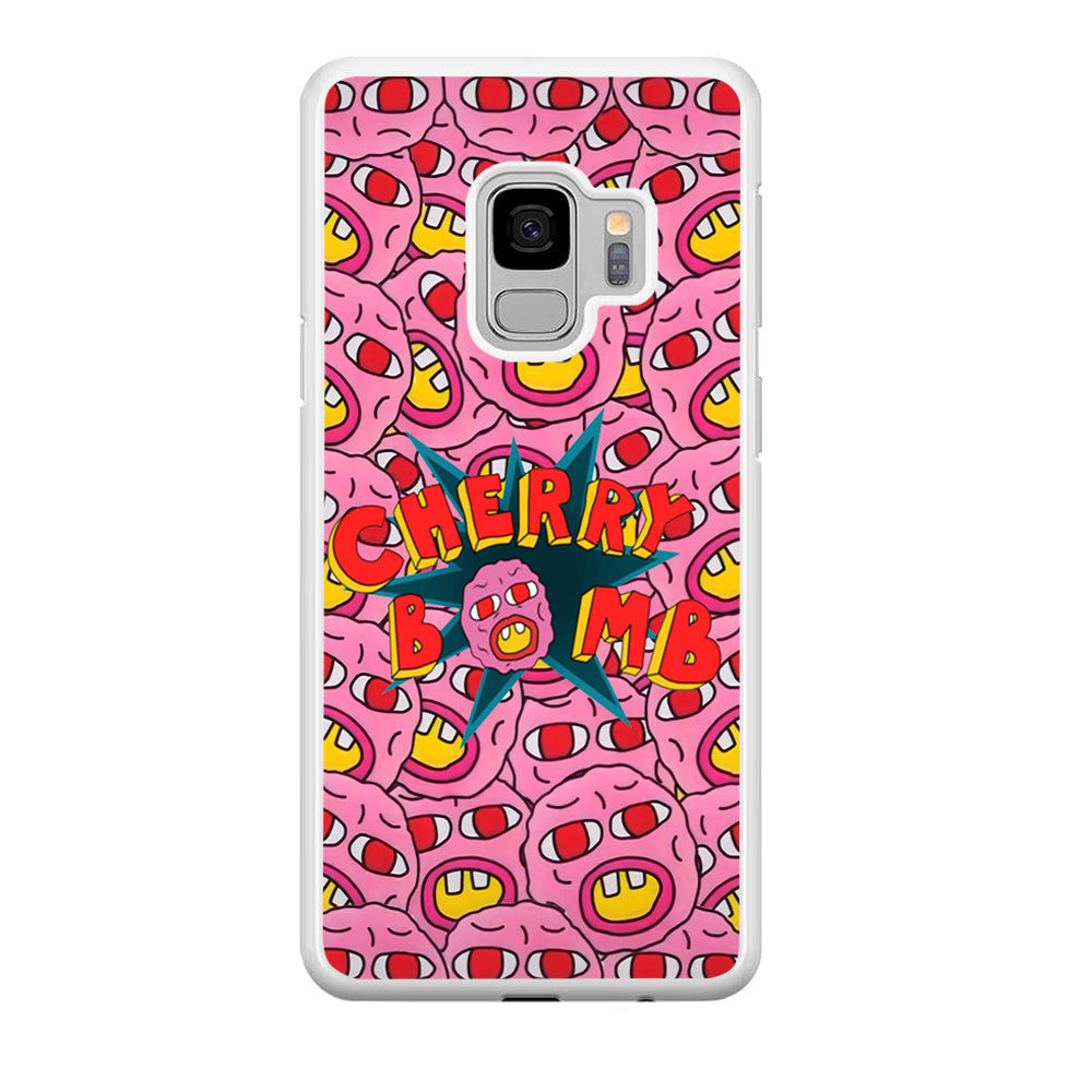 Cherry Bomb Face Sticker Samsung Galaxy S9 Case