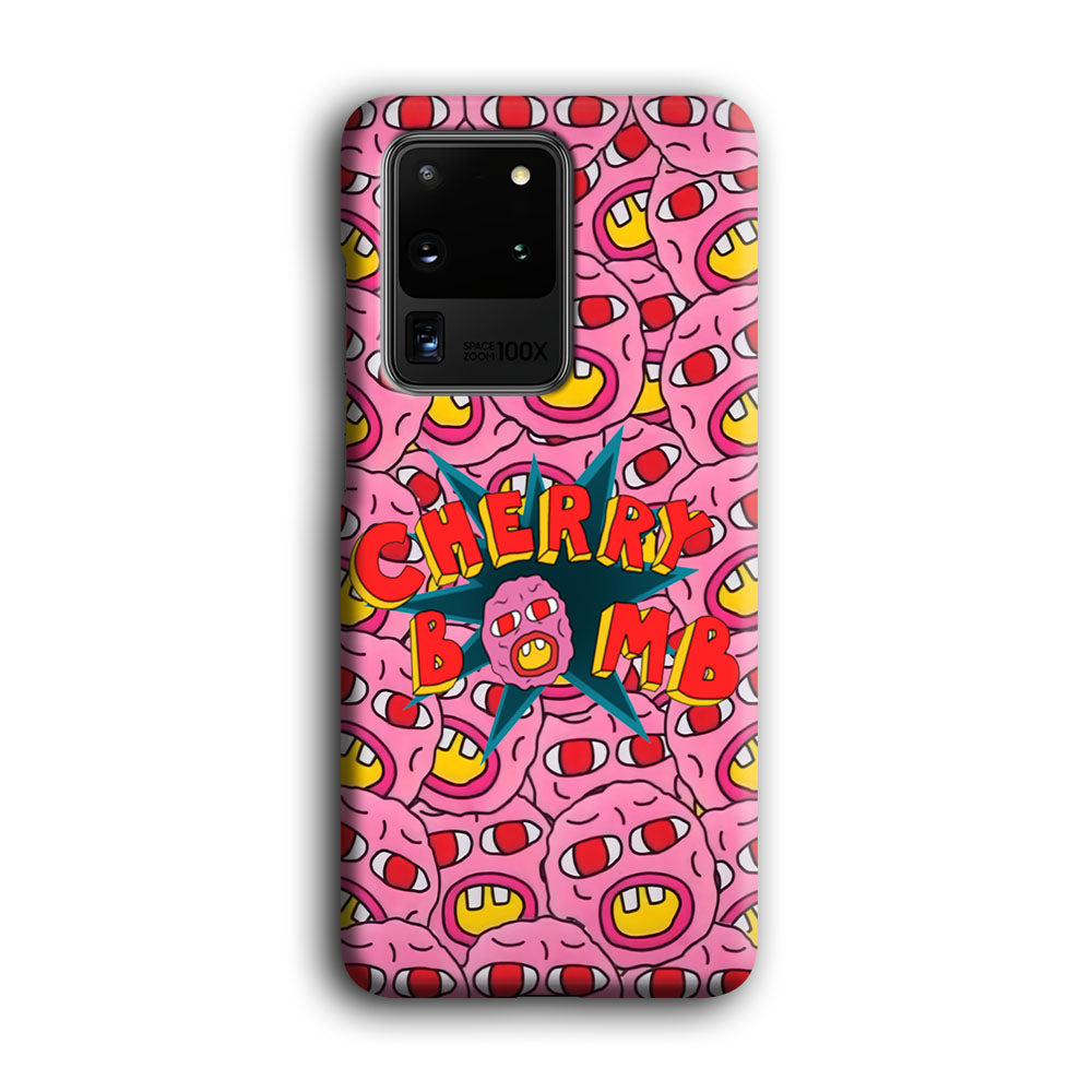 Cherry Bomb Face Sticke Samsung Galaxy S20 Ultra Case