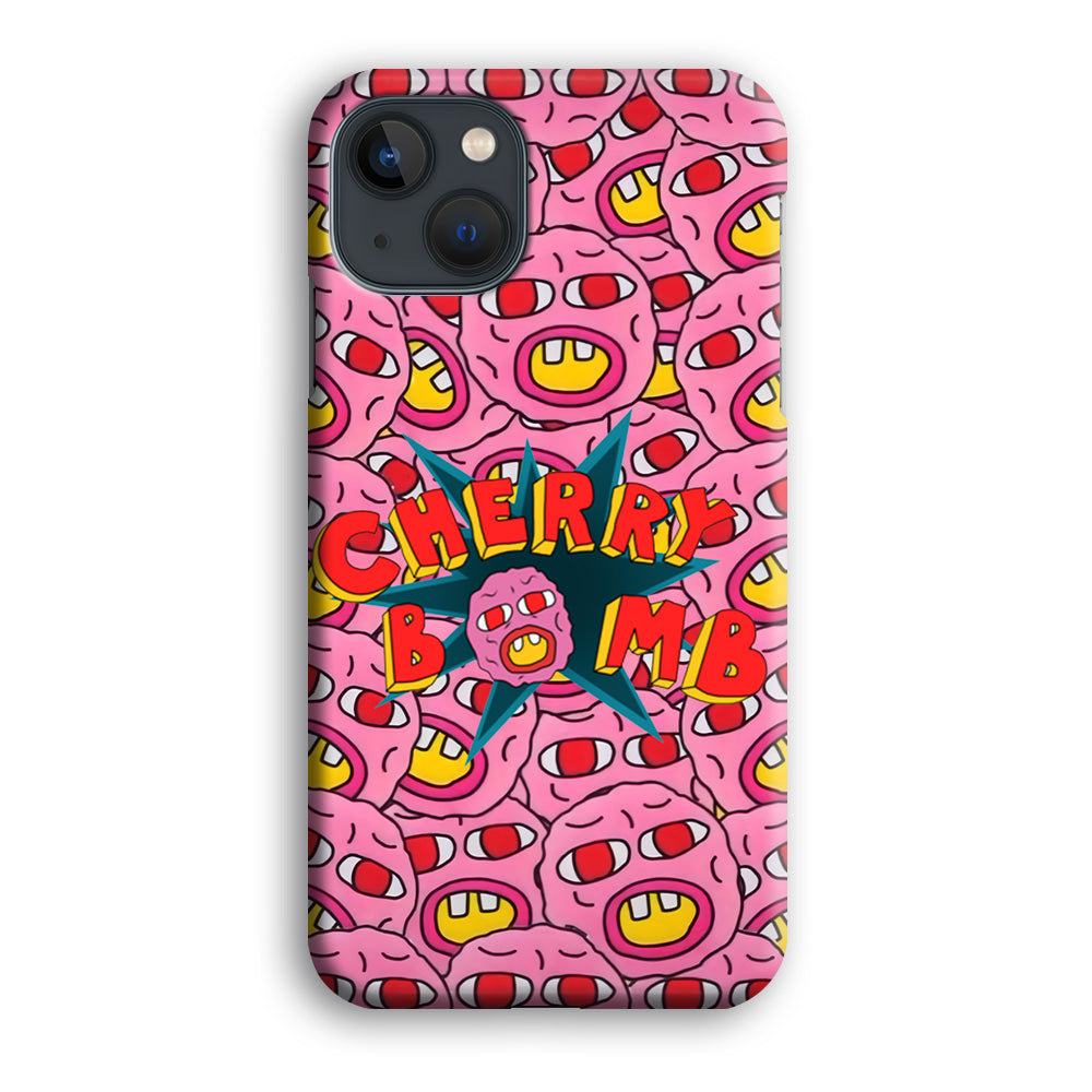 Cherry Bomb Face Sticker iPhone 14 Plus Case