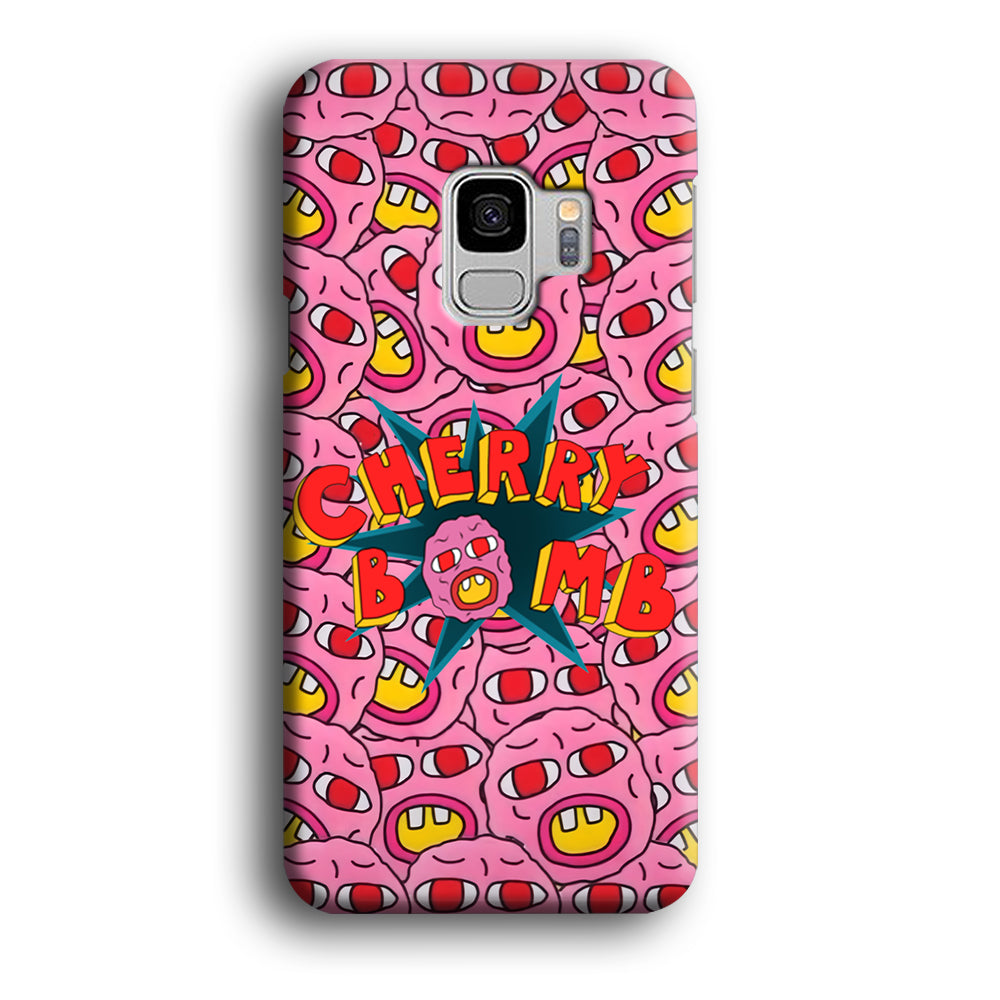 Cherry Bomb Face Sticker Samsung Galaxy S9 Case