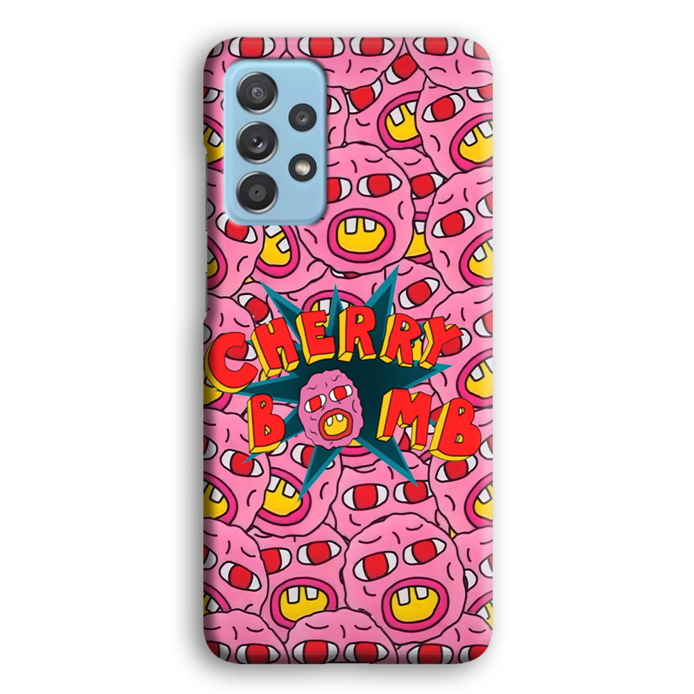 Cherry Bomb Face Sticker Samsung Galaxy A72 Case