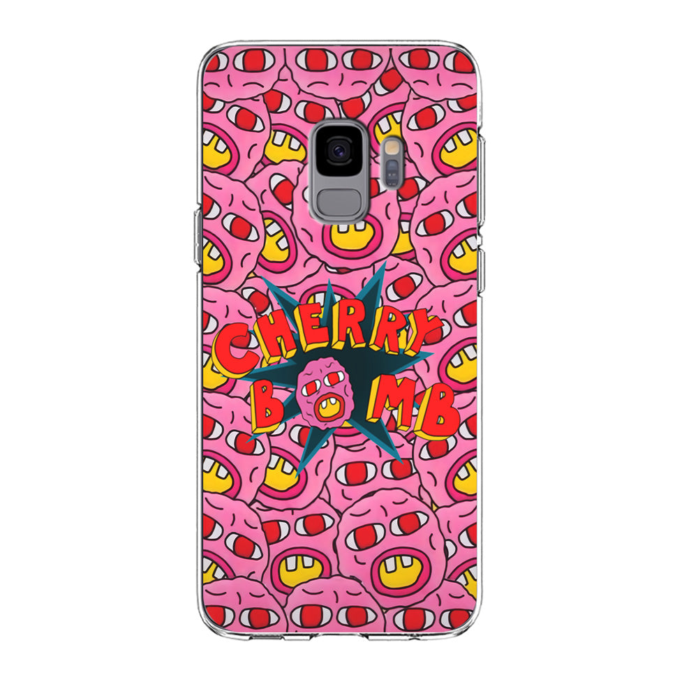 Cherry Bomb Face Sticker Samsung Galaxy S9 Case