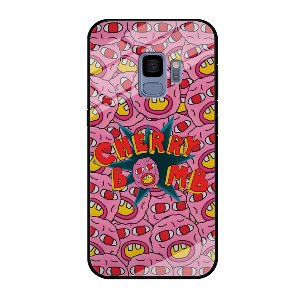 Cherry Bomb Face Sticker Samsung Galaxy S9 Case