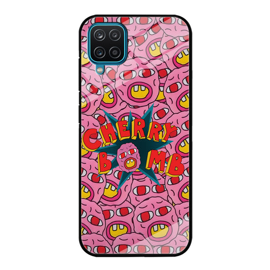 Cherry Bomb Face Sticker Samsung Galaxy A12 Case
