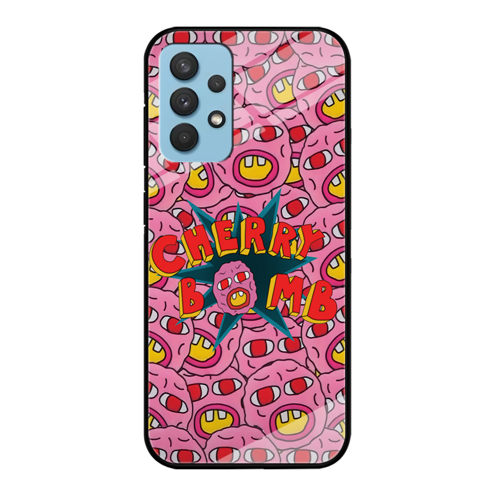 Cherry Bomb Face Sticker Samsung Galaxy A32 Case