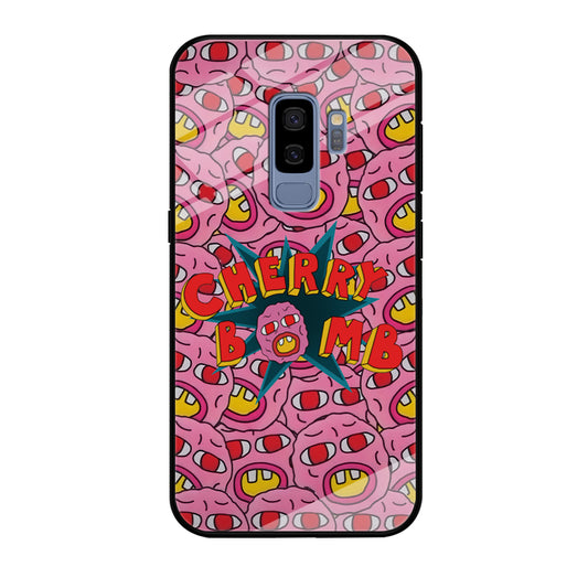 Cherry Bomb Face Sticker Samsung Galaxy S9 Plus Case
